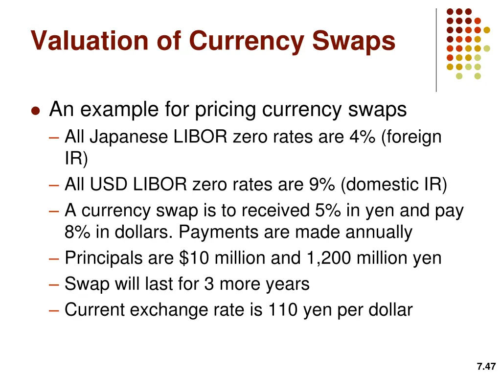 valuation of currency swaps 1