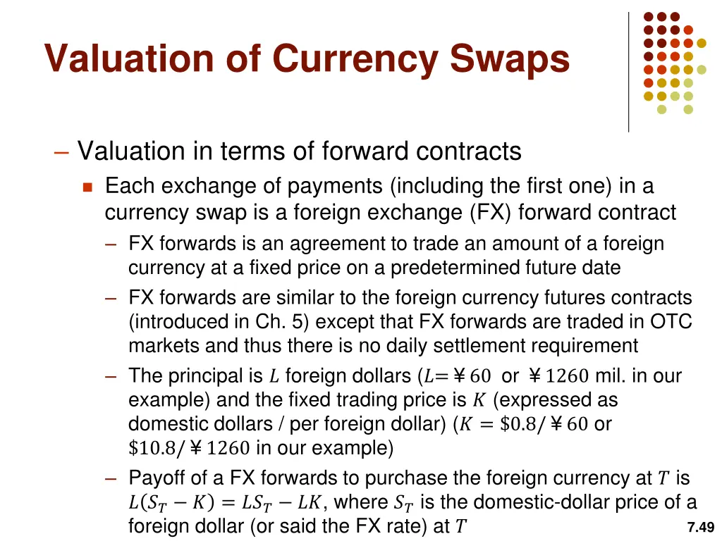 valuation of currency swaps 3