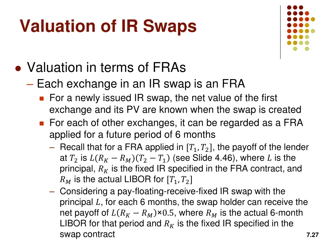 valuation of ir swaps 6