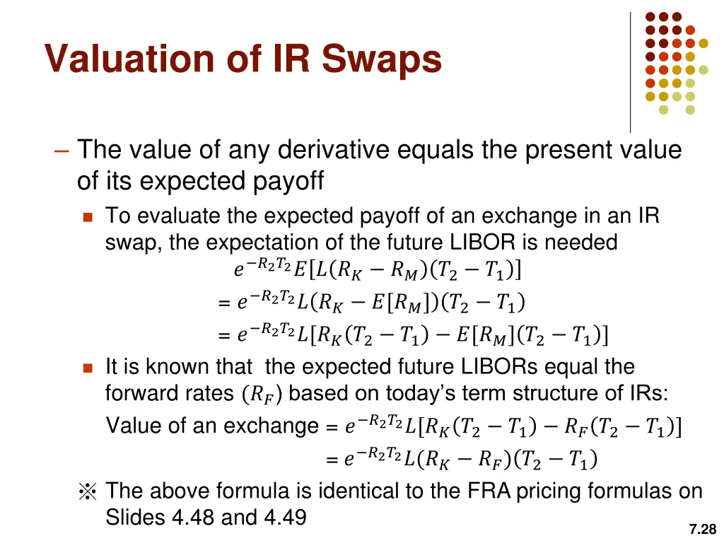 valuation of ir swaps 7