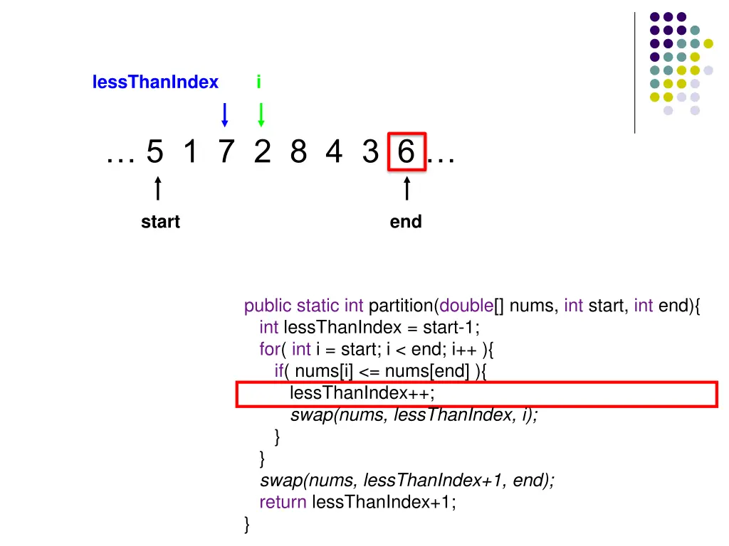 lessthanindex 10