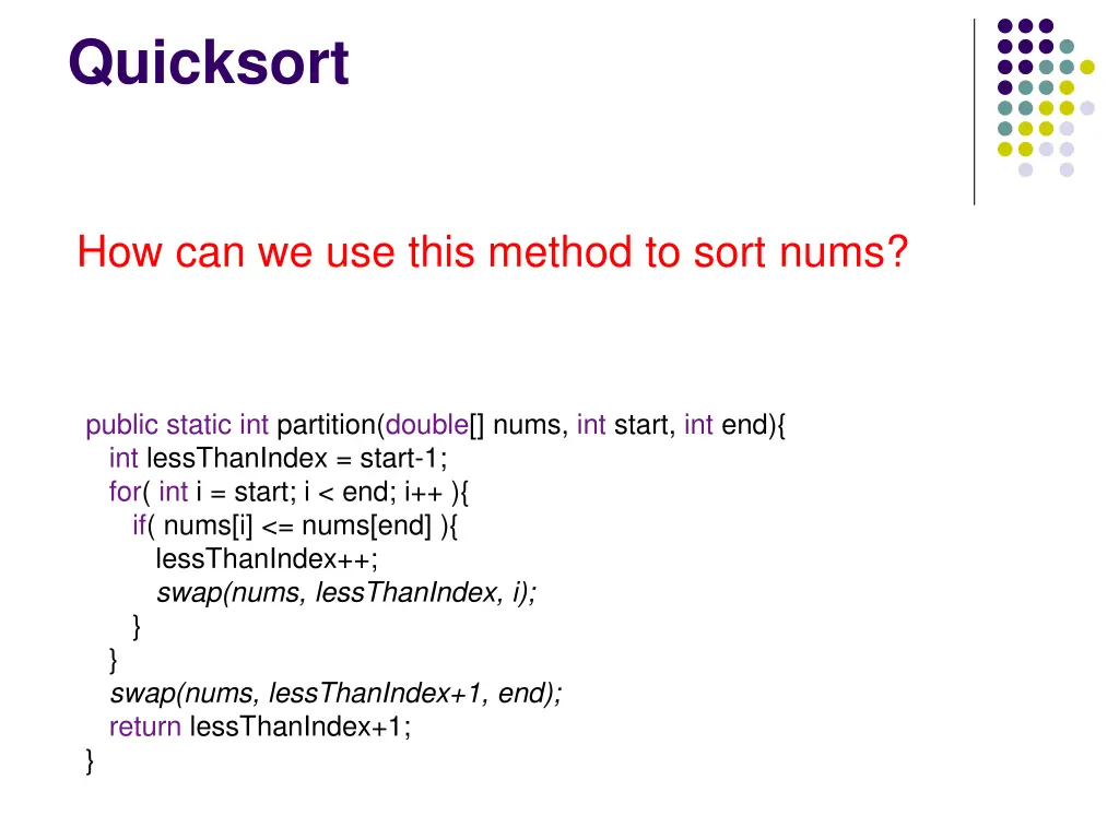 quicksort 1