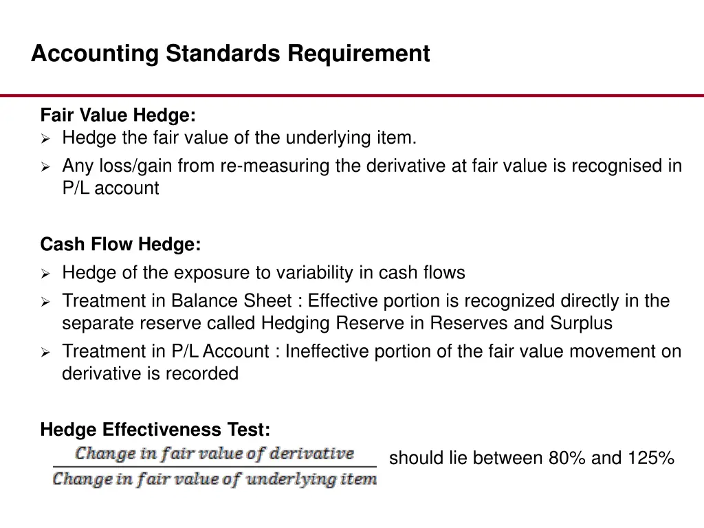 accounting standards requirement