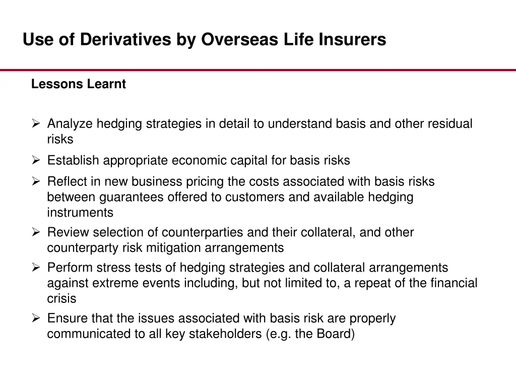 use of derivatives by overseas life insurers 4