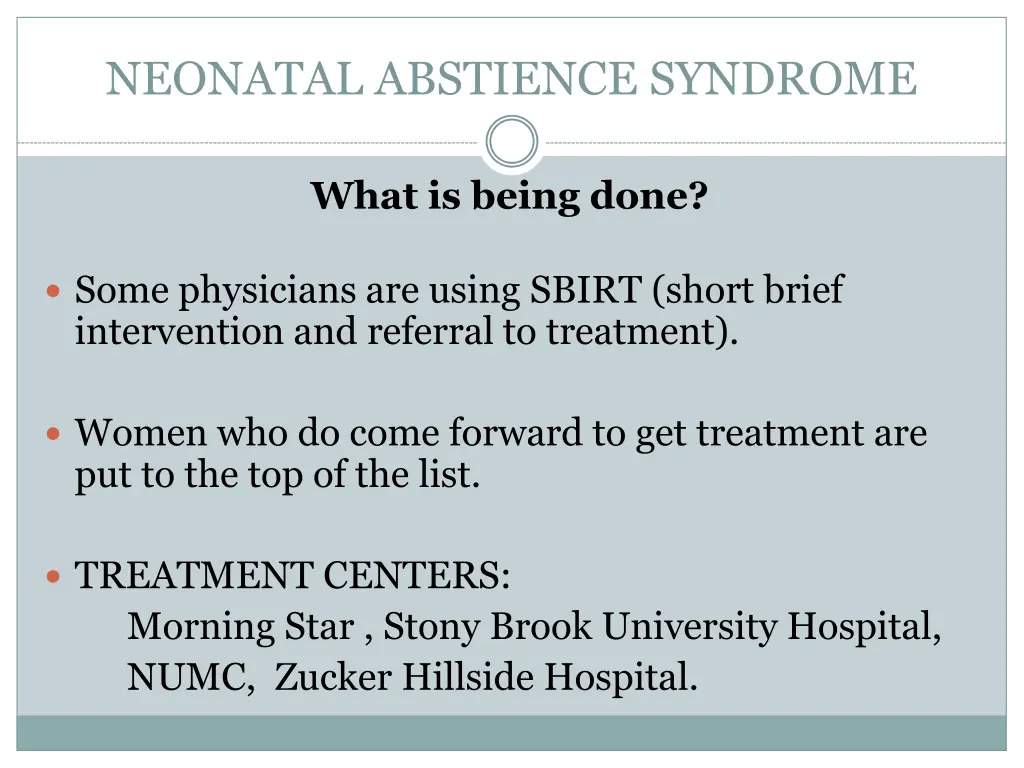 neonatal abstience syndrome 9