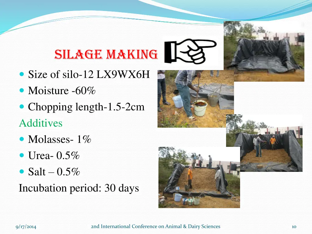 silage making