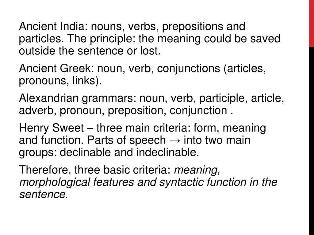 ancient india nouns verbs prepositions