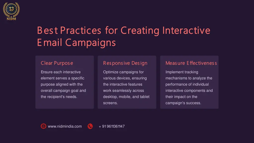 best practices for creating interactive best