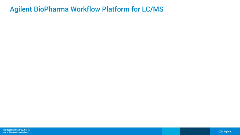 agilent biopharma workflow platform for lc ms