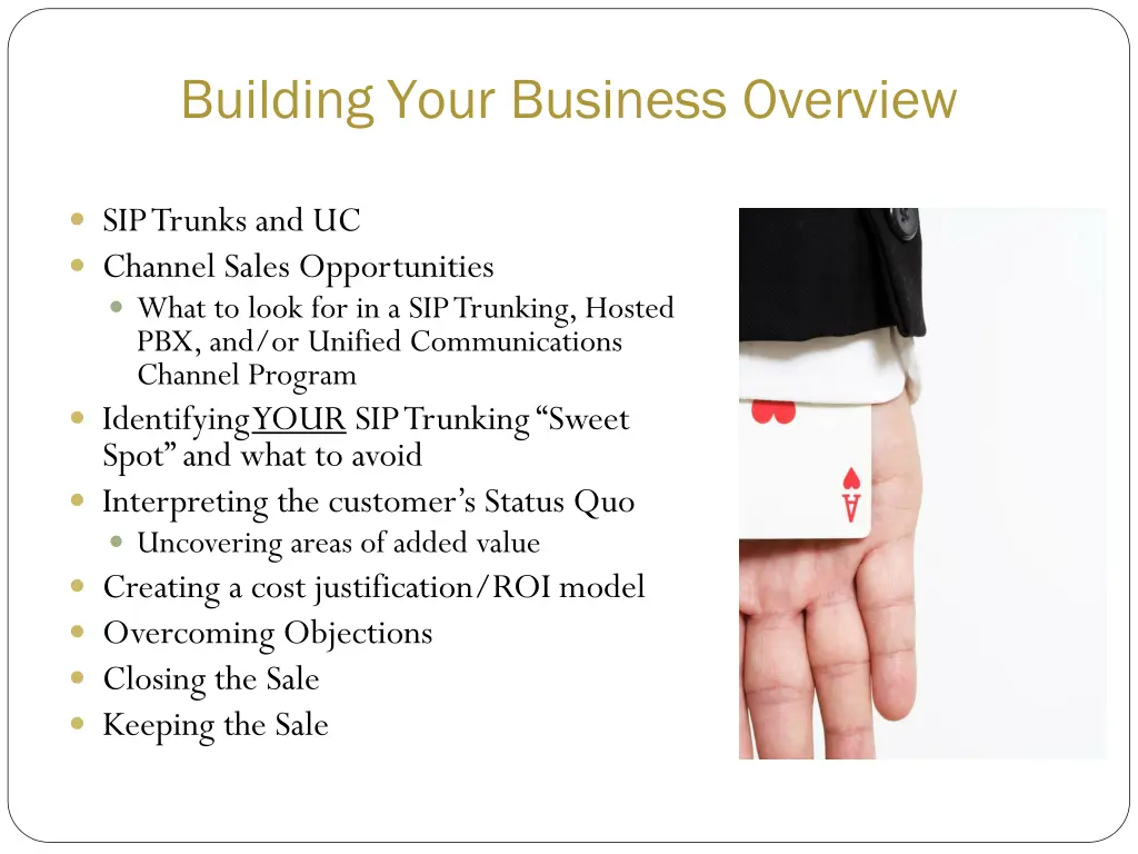 building your business overview