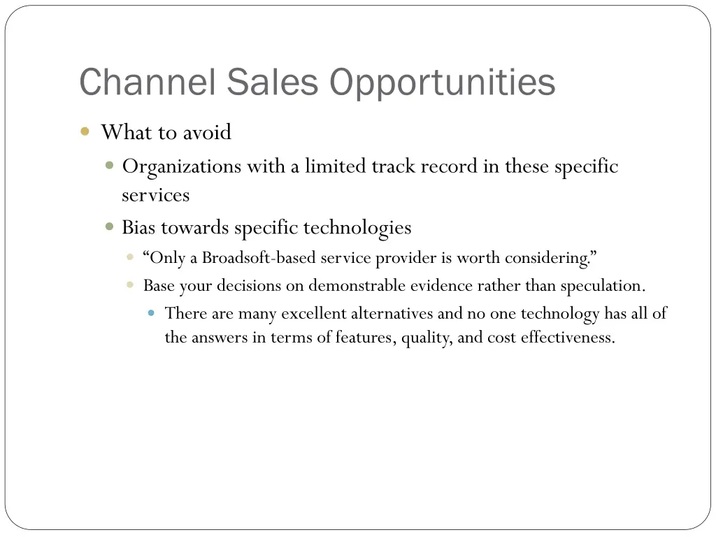 channel sales opportunities 2