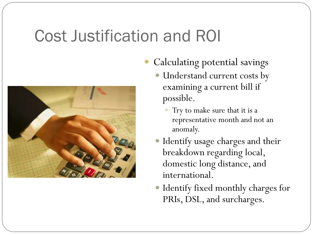 cost justification and roi 2