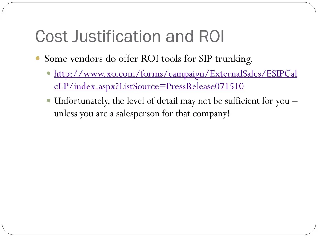 cost justification and roi 3