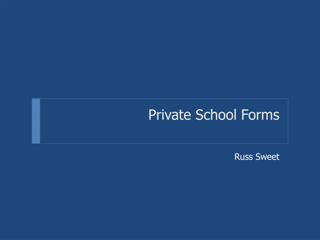 private school forms