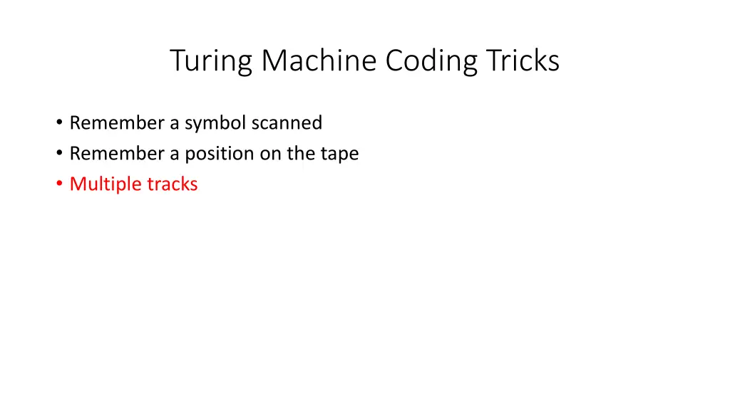 turing machine coding tricks 6