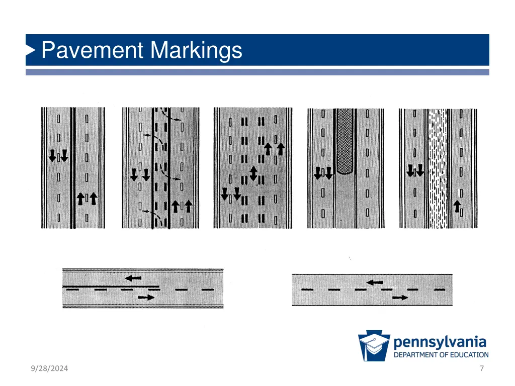 pavement markings