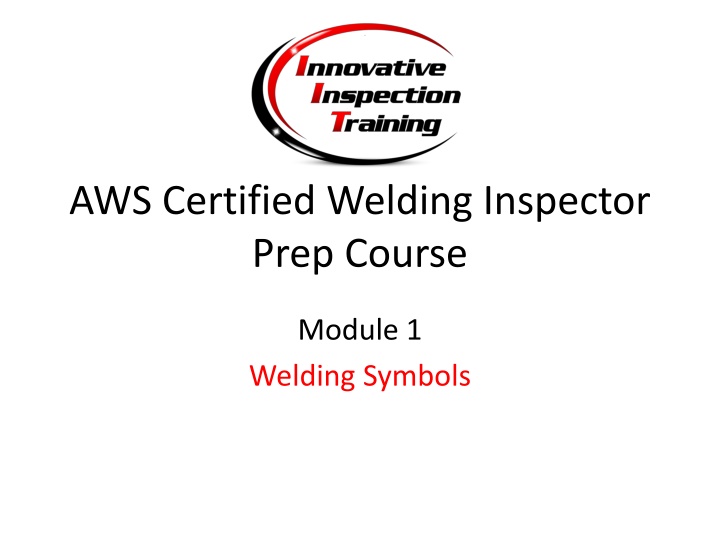 aws certified welding inspector prep course