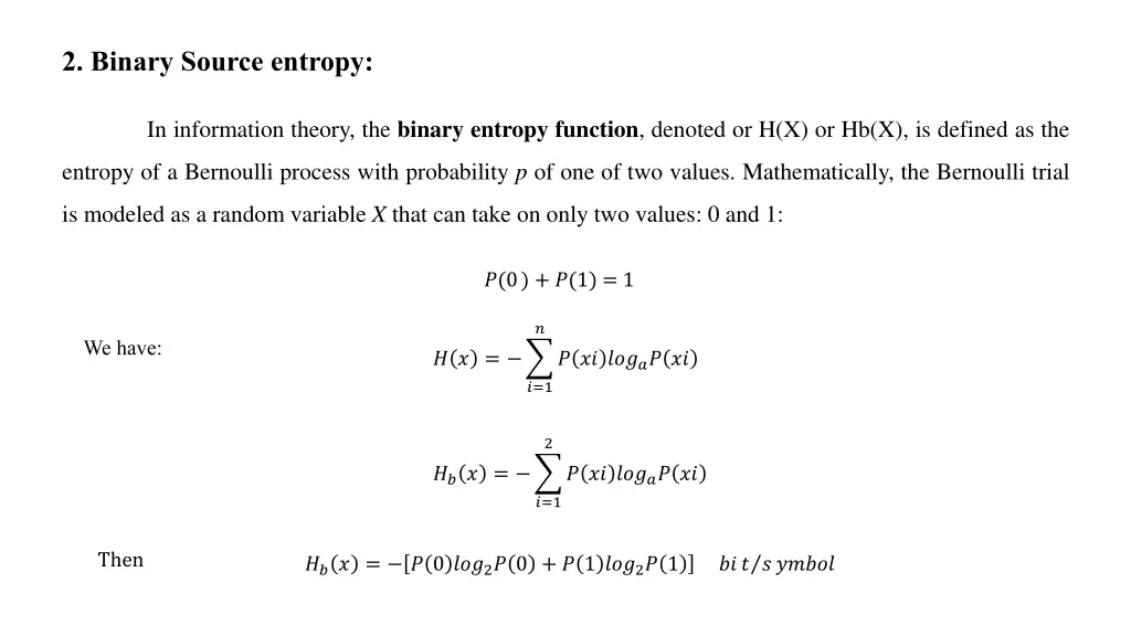 2 binary source entropy