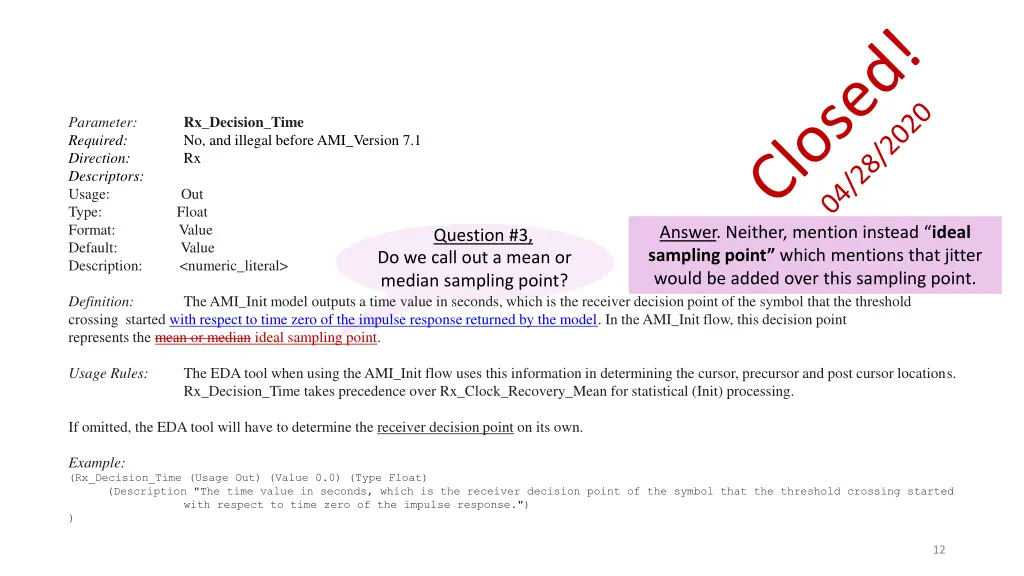 rx decision time no and illegal before 1