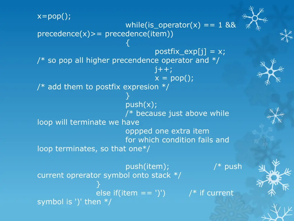 x pop precedence x precedence item