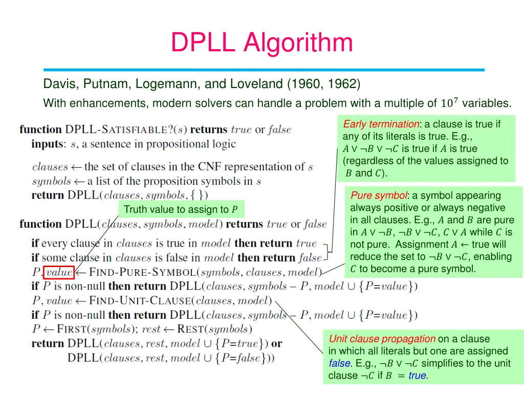 dpll algorithm