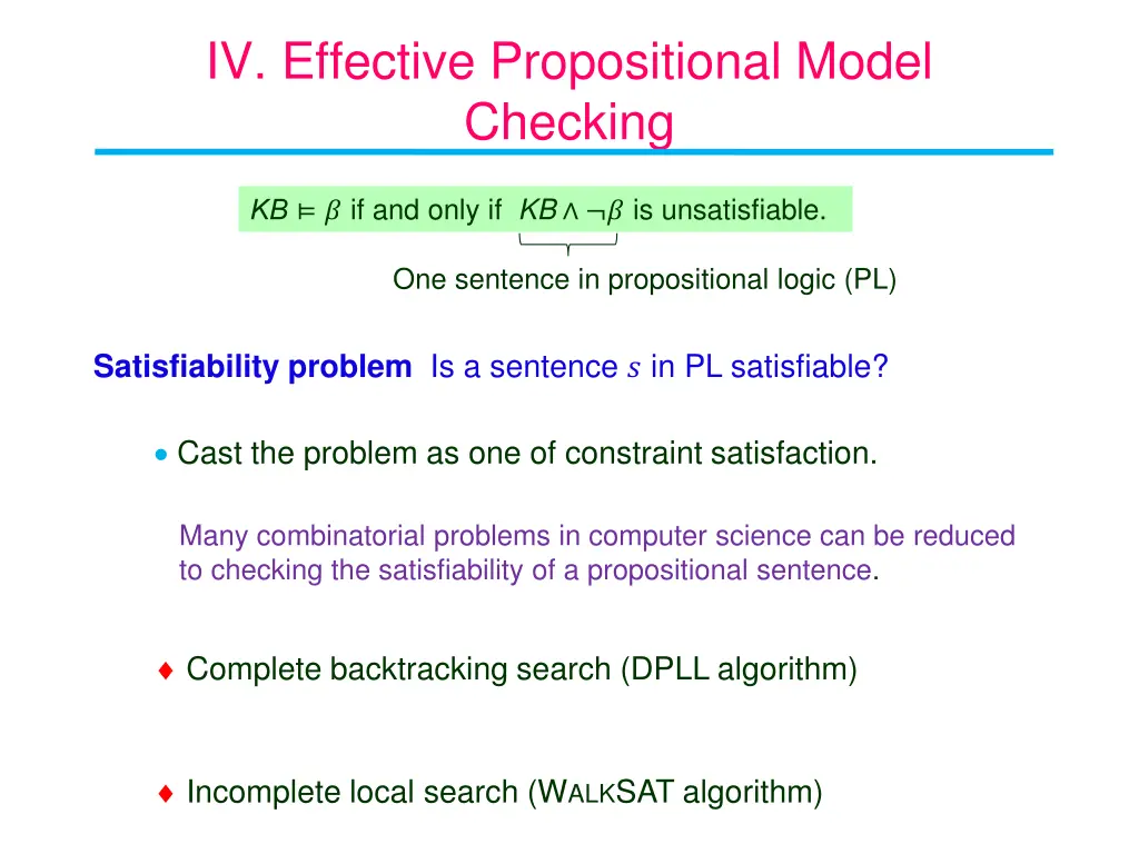 iv effective propositional model checking