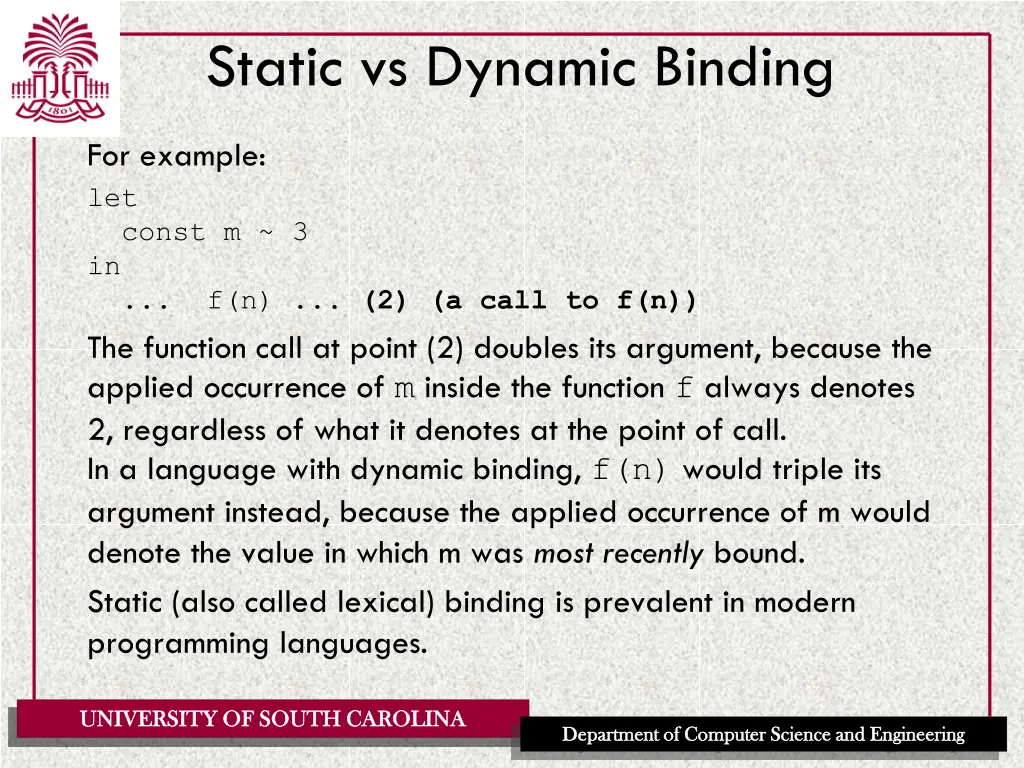 static vs dynamic binding 1