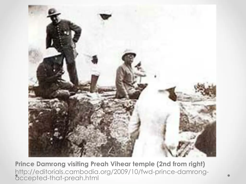 prince damrong visiting preah vihear temple