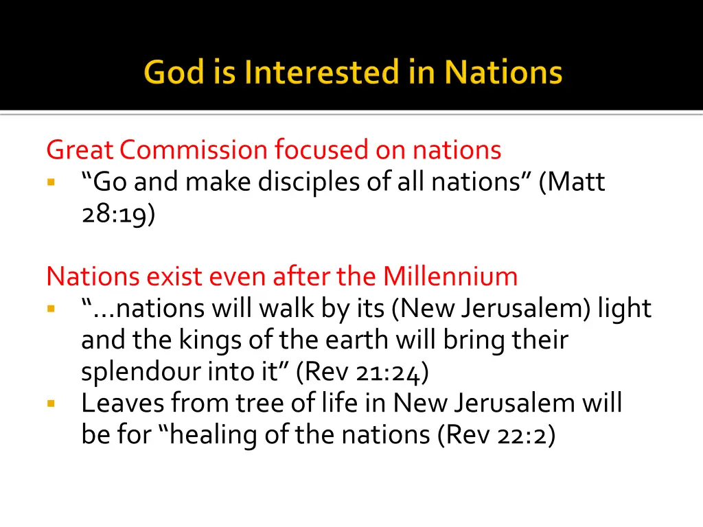 great commission focused on nations go and make