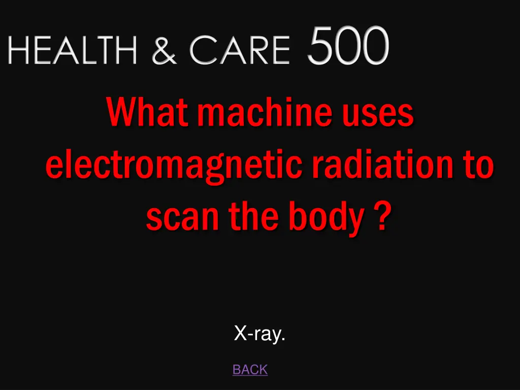 health care 500 what machine uses electromagnetic