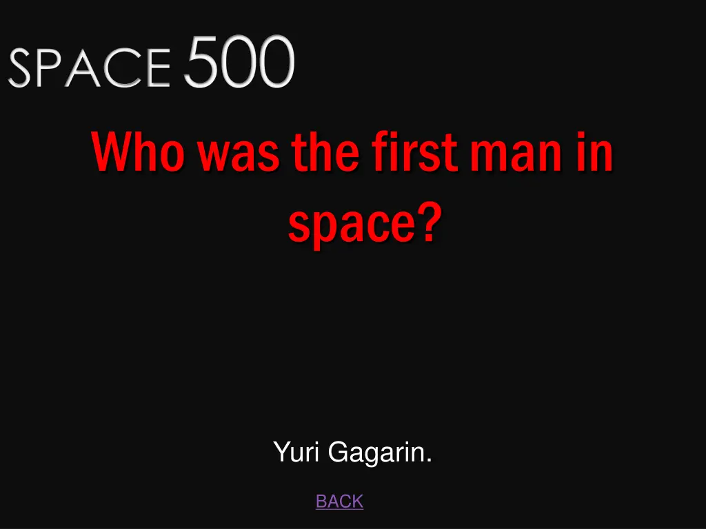 space 500 who was the first man in space