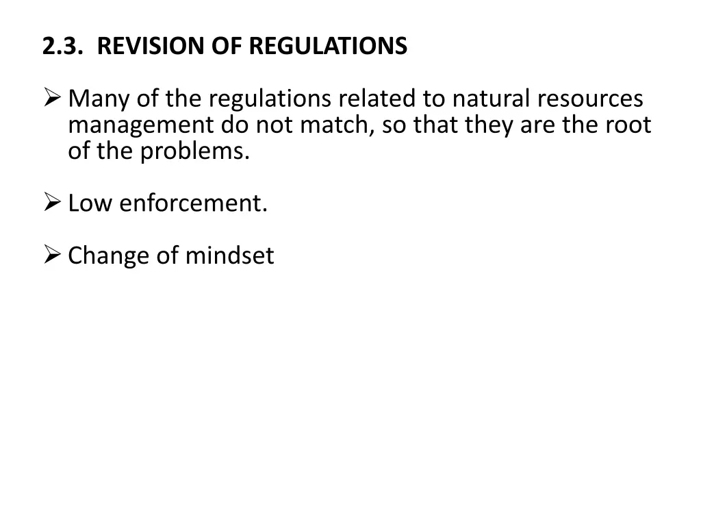 2 3 revision of regulations