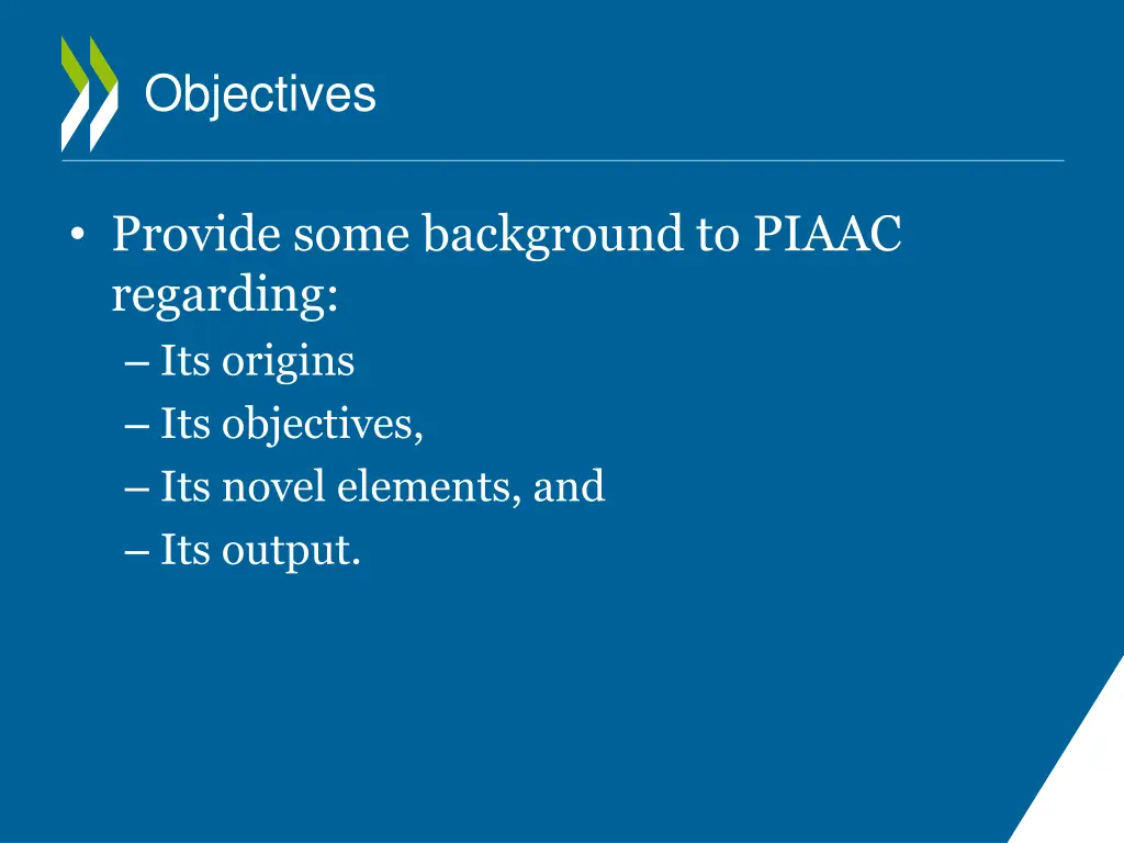 objectives