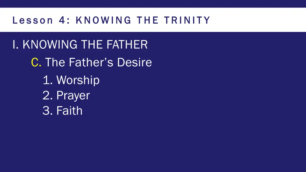 lesson 4 knowing the trinit y lesson 4 knowing 5