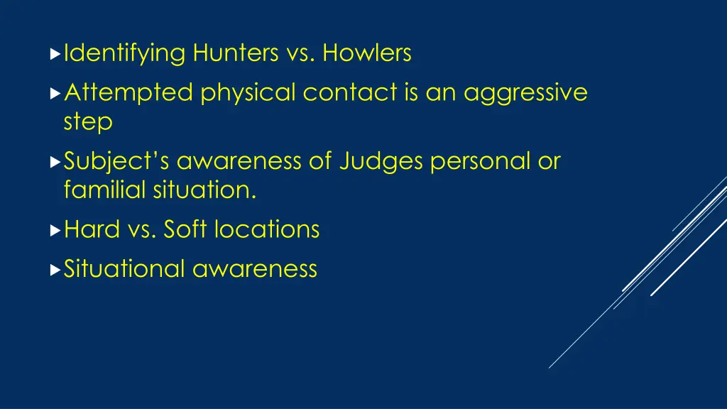 identifying hunters vs howlers