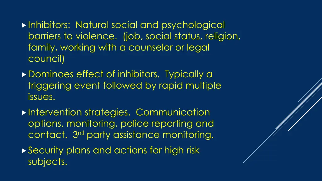 inhibitors natural social and psychological