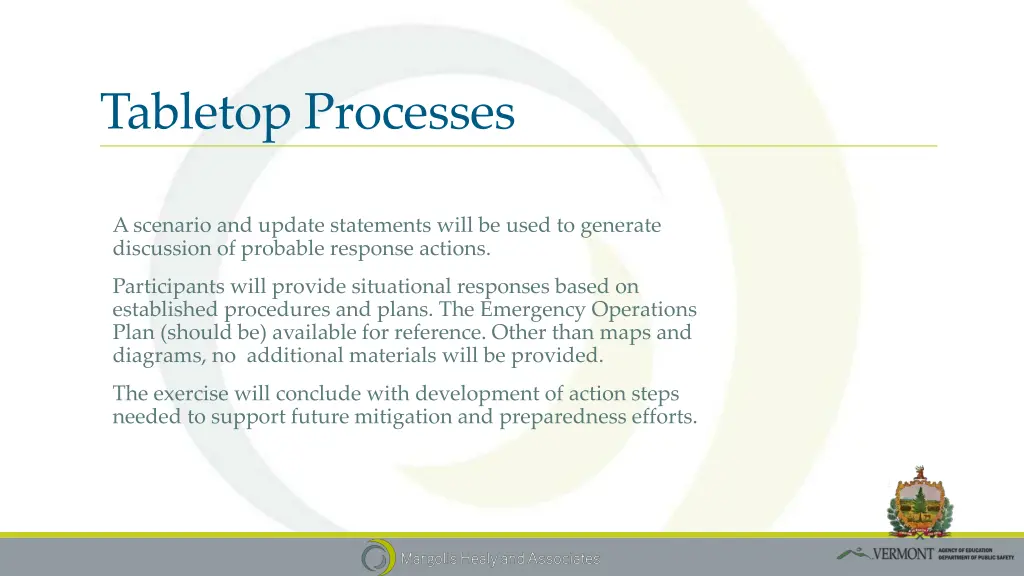 tabletop processes