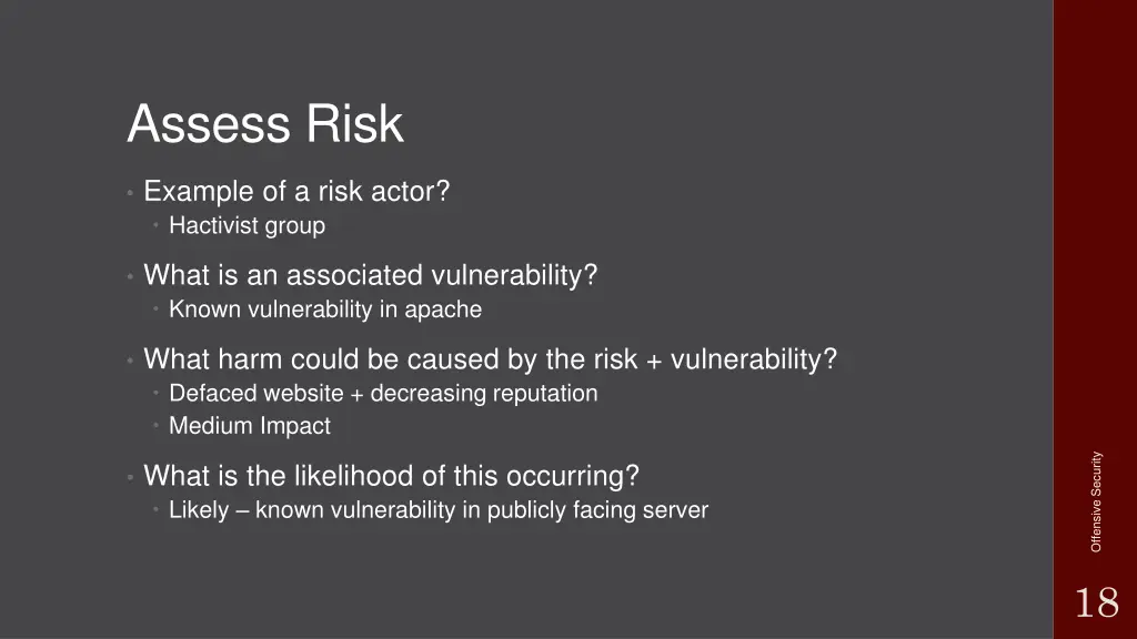 assess risk 1