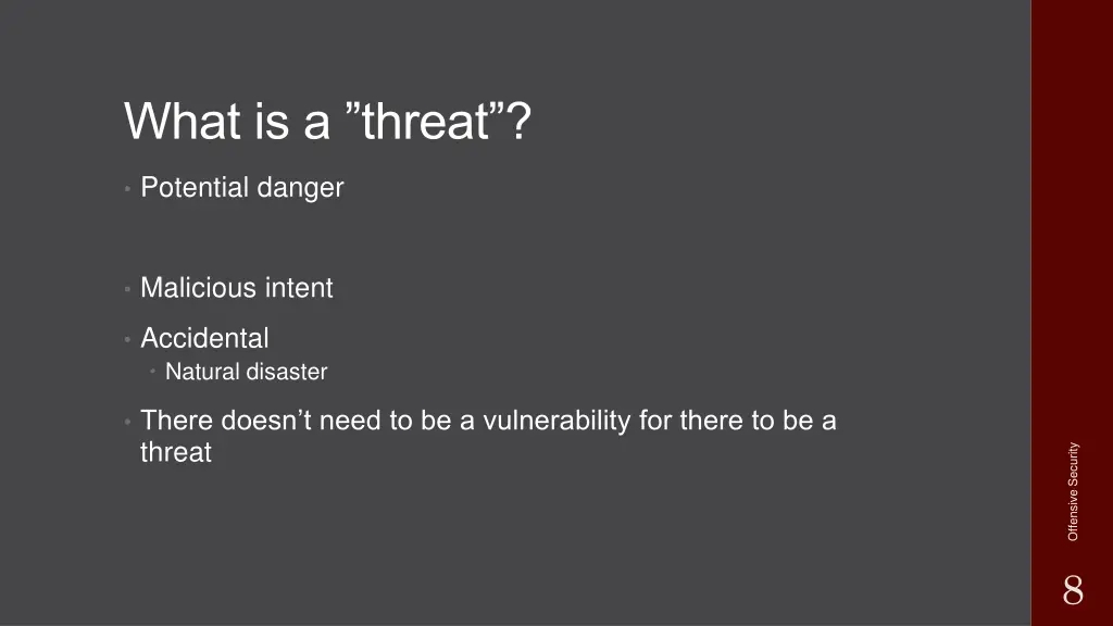 what is a threat