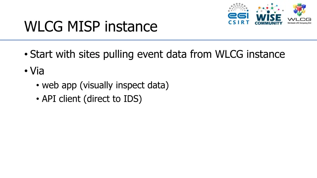 wlcg misp instance 1