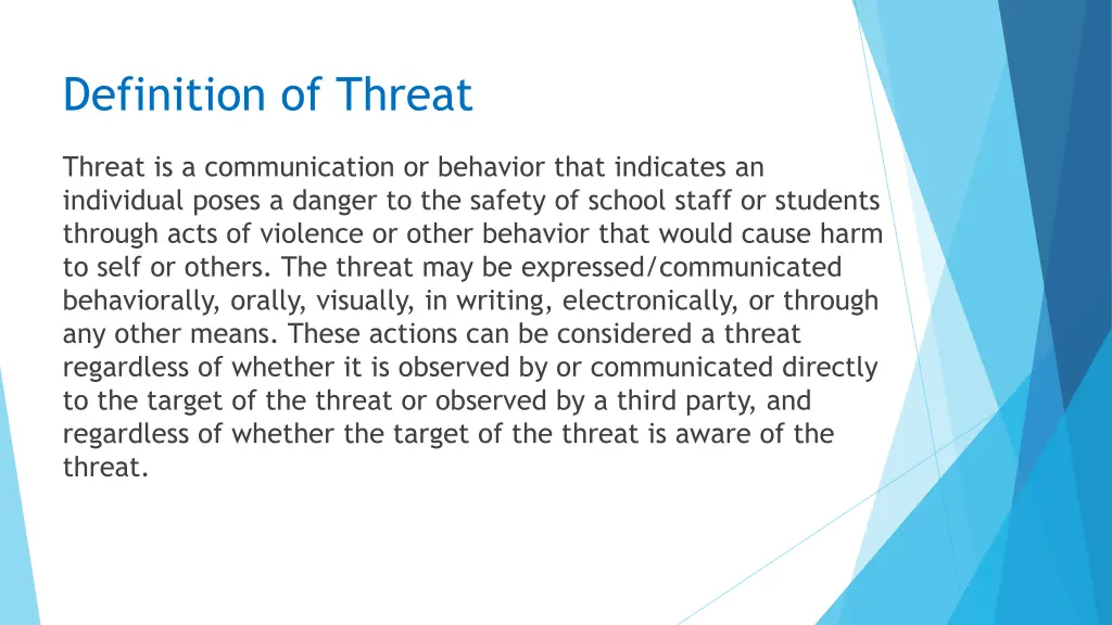 definition of threat