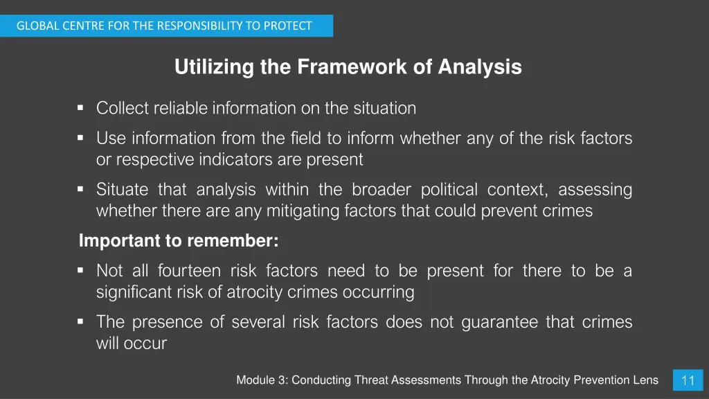 global centre for the responsibility to protect 11
