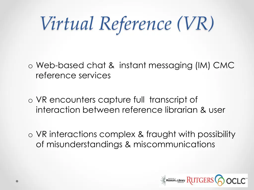 virtual reference vr