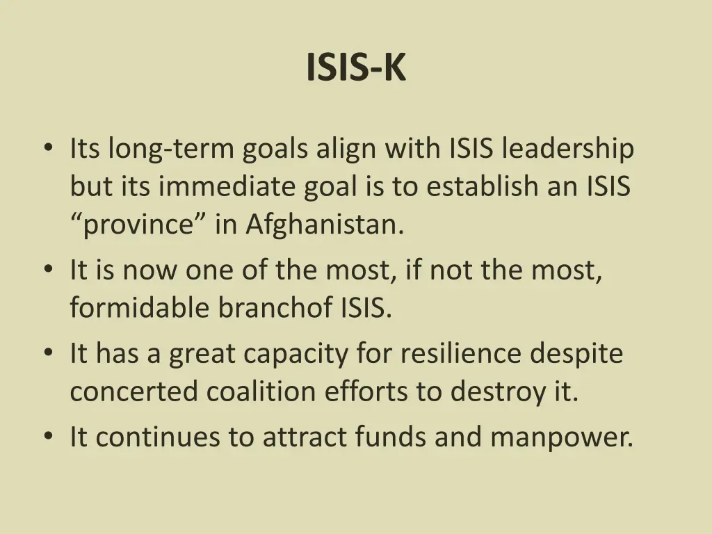 isis k 2