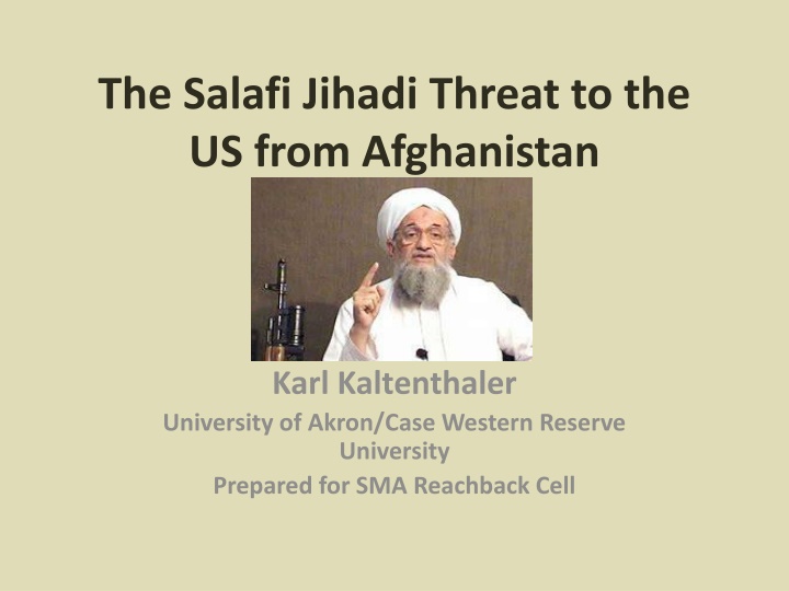 the salafi jihadi threat to the us from