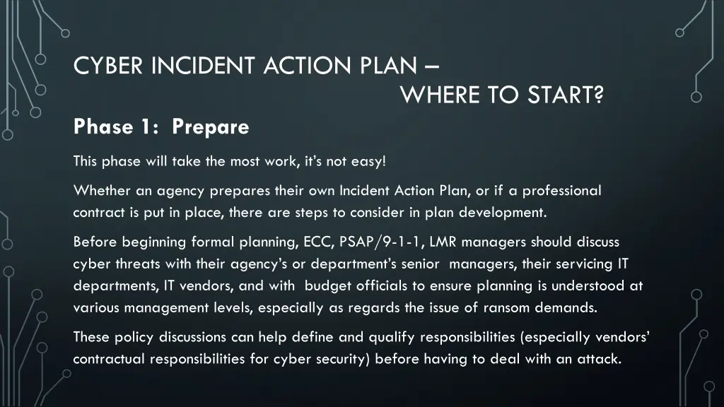 cyber incident action plan 1