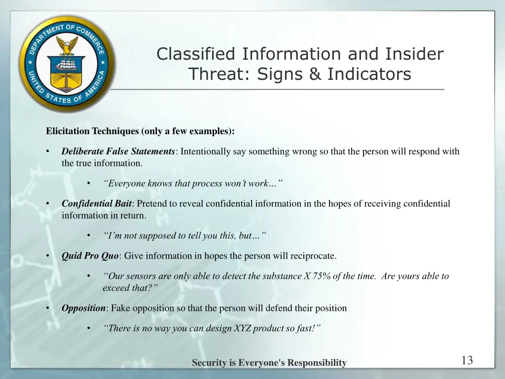 classified information and insider threat signs 2