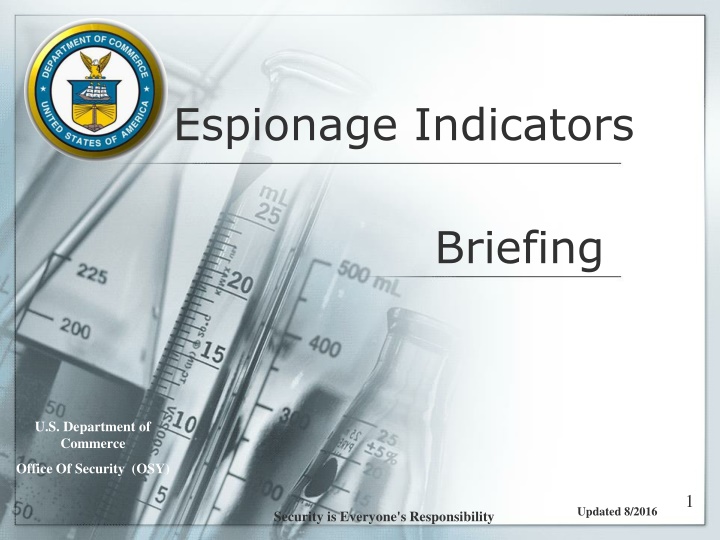 espionage indicators