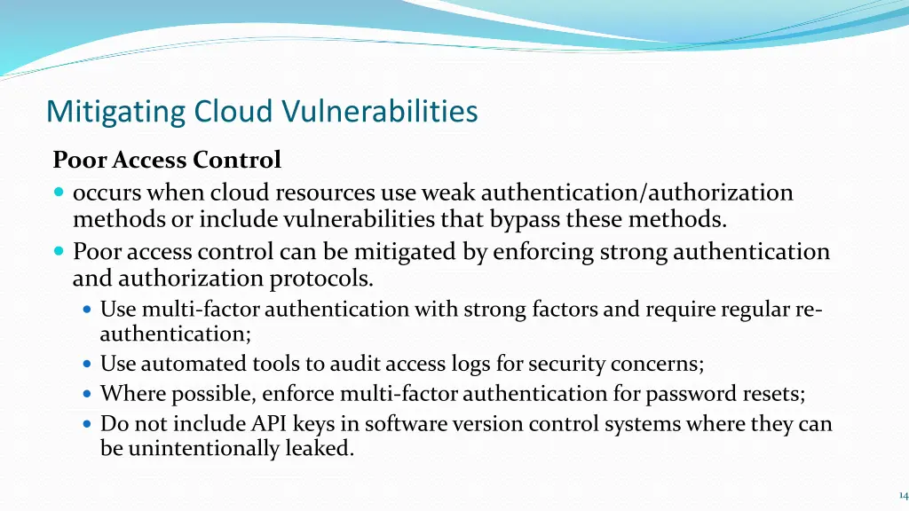 mitigating cloud vulnerabilities 2