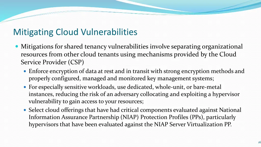 mitigating cloud vulnerabilities 4